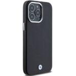 BMW BMHMP15X23PUFWK Black Signature Wrapped Metal MagSafe Kryt iPhone 15 Pro Max
