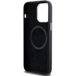 BMW BMHMP15X23PUFWK Black Signature Wrapped Metal MagSafe Kryt iPhone 15 Pro Max