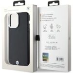 BMW BMHMP15X23PUFWK Black Signature Wrapped Metal MagSafe Kryt iPhone 15 Pro Max