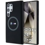 BMW BMHMS24L23SROK Black Hardcase M Silicone Printed Ring MagSafe Kryt Samsung Galaxy S24 Ultra