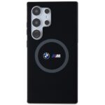 BMW BMHMS24L23SROK Black Hardcase M Silicone Printed Ring MagSafe Kryt Samsung Galaxy S24 Ultra