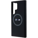 BMW BMHMS24L23SROK Black Hardcase M Silicone Printed Ring MagSafe Kryt Samsung Galaxy S24 Ultra