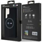 BMW BMHMS24L23SROK Black Hardcase M Silicone Printed Ring MagSafe Kryt Samsung Galaxy S24 Ultra