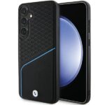 BMW BMHMS24M23RDCLK S926 Black Hardcase Signature Leather Textured & Line MagSafe Kryt Samsung Galaxy S24 Plus