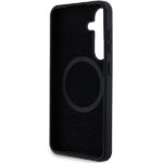 BMW BMHMS24S23SROK Black Hardcase M Silicone Printed Ring MagSafe Kryt Samsung Galaxy S24