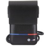 BMW BMOWBPUCARTCBK Wallet Bag Black Carbon Tricolor Line