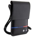 BMW BMOWBPUCARTCBK Wallet Bag Black Carbon Tricolor Line