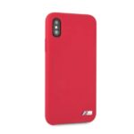 BMW HardCase BMHCPXMSILRE Red Silicone M Collection Kryt iPhone XS/X