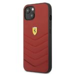 Ferrari FEHCP13SRQUR Red HardCase Off Track Quilted Kryt iPhone 13 Mini