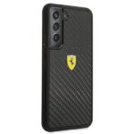 Ferrari FEHCS22MFCAK Black HardCase On Track Real Carbon Kryt Samsung Galaxy S22 Plus