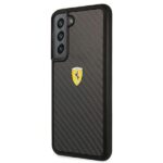 Ferrari FEHCS22SFCAK Black HardCase On Track Real Carbon Kryt Samsung Galaxy S22
