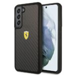 Ferrari FEHCS22SFCAK Black HardCase On Track Real Carbon Kryt Samsung Galaxy S22