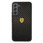 Ferrari FEHCS22SFCAK Black HardCase On Track Real Carbon Kryt Samsung Galaxy S22