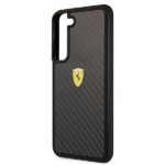 Ferrari FEHCS22SFCAK Black HardCase On Track Real Carbon Kryt Samsung Galaxy S22
