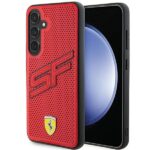 Ferrari FEHCS24MPINR Red HardCase Big SF Perforated Kryt Samsung Galaxy S24 Plus