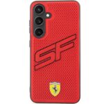 Ferrari FEHCS24MPINR Red HardCase Big SF Perforated Kryt Samsung Galaxy S24 Plus