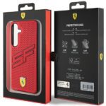 Ferrari FEHCS24MPINR Red HardCase Big SF Perforated Kryt Samsung Galaxy S24 Plus