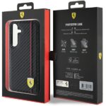 Ferrari FEHCS24SN3DUR Black HardCase Carbon Printed Line Kryt Samsung Galaxy S24