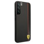 Ferrari FESAXHCS22MBK Black HardCase On Track Carbon Stripe Kryt Samsung Galaxy S22 Plus