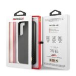 Ferrari FESAXHCS22MBK Black HardCase On Track Carbon Stripe Kryt Samsung Galaxy S22 Plus