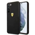 Ferrari FESSIHCS22MBK Black HardCase On Track Silicone Kryt Samsung Galaxy S22 Plus