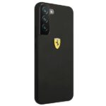 Ferrari FESSIHCS22MBK Black HardCase On Track Silicone Kryt Samsung Galaxy S22 Plus