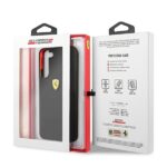 Ferrari FESSIHCS22MBK Black HardCase On Track Silicone Kryt Samsung Galaxy S22 Plus