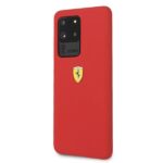 Ferrari HardCase FESSIHCS69RE Red Silicone Kryt Samsung Galaxy S20 Ultra