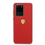 Ferrari HardCase FESSIHCS69RE Red Silicone Kryt Samsung Galaxy S20 Ultra