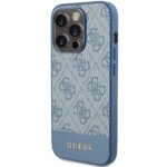 Guess GUHCP15LG4GLBL Blue HardCase 4G Stripe Collection Kryt iPhone 15 Pro