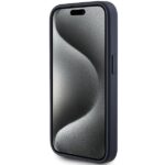 Guess GUHCP15LPG4GPB Blue HardCase 4G Triangle Metal Logo Kryt iPhone 15 Pro