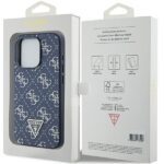 Guess GUHCP15LPG4GPB Blue HardCase 4G Triangle Metal Logo Kryt iPhone 15 Pro