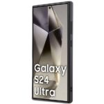 Guess GUHCS24LHDGPPK Black Hardcase Rhinestone Triangle Kryt Samsung Galaxy S24 Ultra