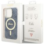 Guess GUHMP15LH4STB Blue HardCase IML 4G MagSafe Kryt iPhone 15 Pro