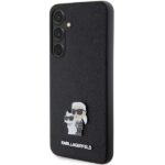 Karl Lagerfeld KLHCS24MPSAKCMPK S926 Hardcase Black Saffiano Karl & Choupette Metal Pin Kryt Samsung Galaxy S24 Plus