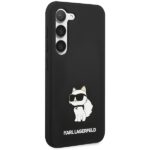 Karl Lagerfeld KLHCS24MSNCHBCK Hardcase Black Silicone Choupette Kryt Samsung Galaxy S24 Plus