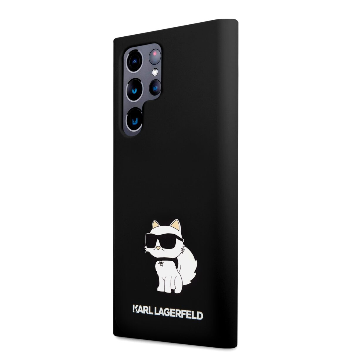 Karl Lagerfeld Liquid Silicone Choupette NFT Black Kryt Samsung Galaxy S24 Ultra