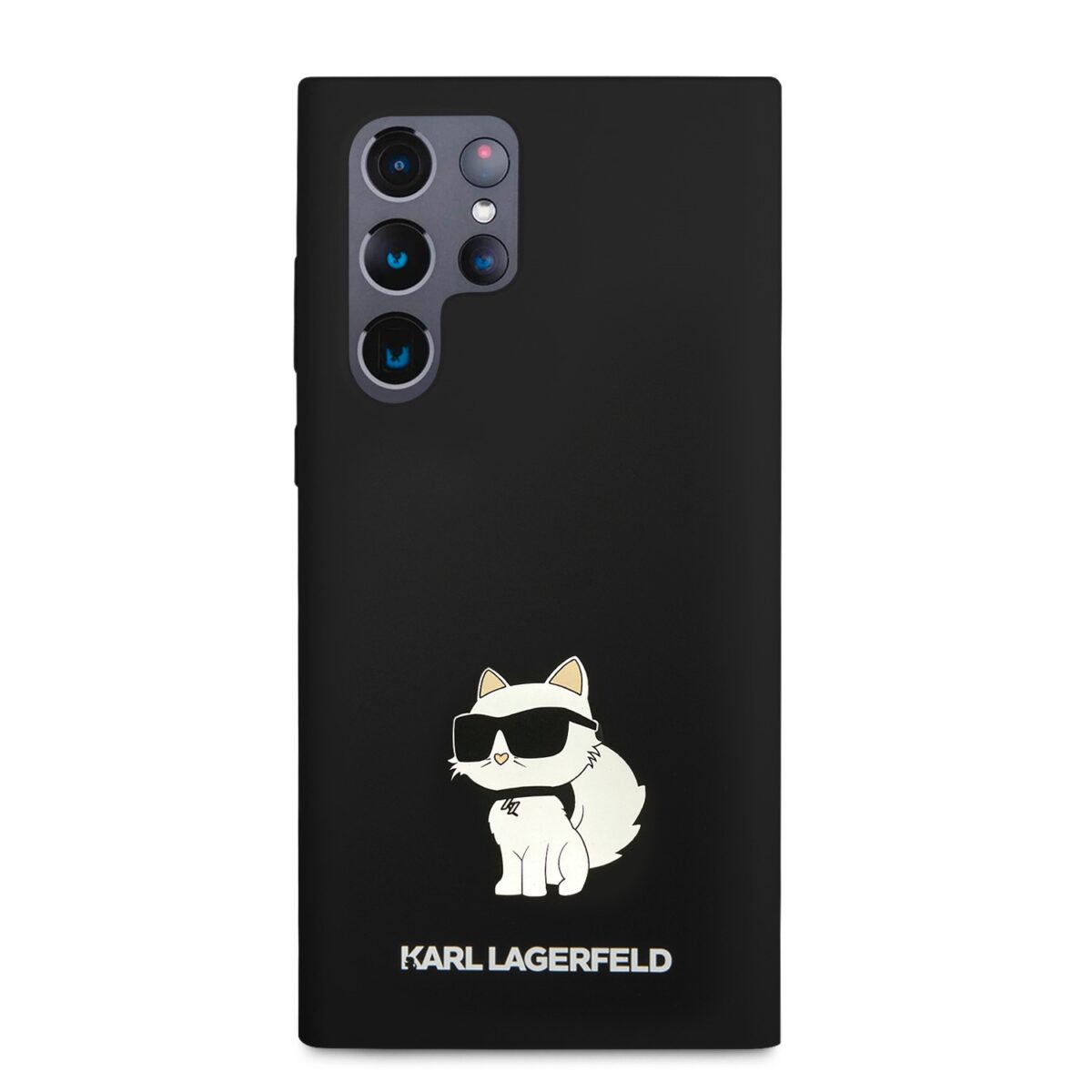 Karl Lagerfeld Liquid Silicone Choupette NFT Black Kryt Samsung Galaxy S24 Ultra