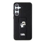 Karl Lagerfeld Saffiano Grip Stand Metal Logo Black Kryt Samsung Galaxy S24 Plus