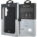 Mercedes MEHMS24M23RBARK S926 Black Hardcase Leather Textured & Plain MagSafe Kryt Samsung Galaxy S24 Plus