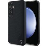 Mercedes MEHMS24M23RBGVK S926 Black Hardcase Leather Debossed Line MagSafe Kryt Samsung Galaxy S24 Plus