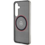 Mercedes MEHMS24S23HUORK Black Hardcase Double Layer W/ Red MagSafe Kryt Samsung Galaxy S24