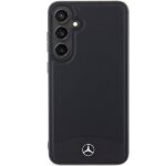 Mercedes MEHMS24S23RBARK S921 Black Hardcase Leather Textured & Plain MagSafe Kryt Samsung Galaxy S24