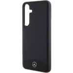 Mercedes MEHMS24S23RBARK S921 Black Hardcase Leather Textured & Plain MagSafe Kryt Samsung Galaxy S24