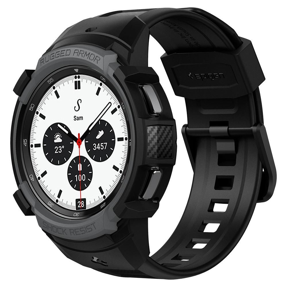 Spigen Rugged Armor ”Pro” Galaxy Watch 4 Classic 42 mm Charcoal Grey