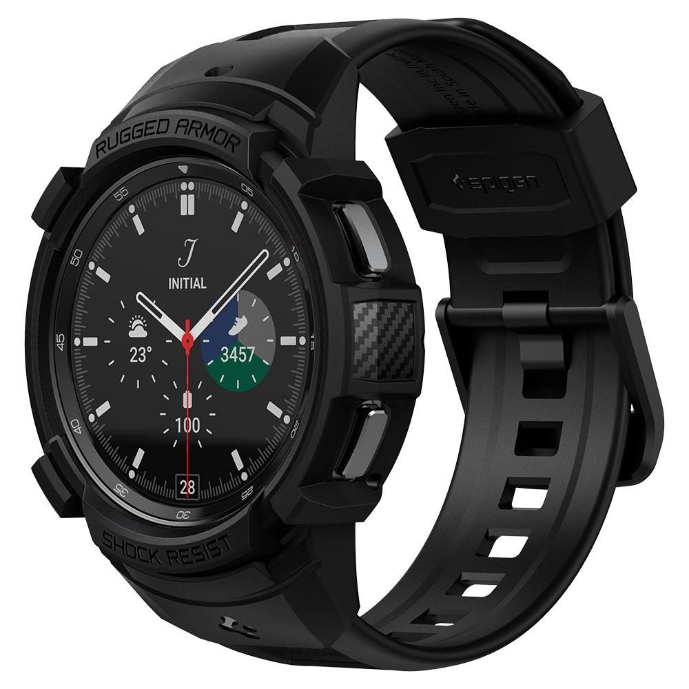 Spigen Rugged Armor ”Pro” Galaxy Watch 4 Classic 46 mm Matte Black