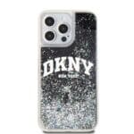 DKNY Liquid Glitter Arch Logo Black Kryt iPhone 12/12 Pro