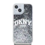 DKNY Liquid Glitter Arch Logo Black Kryt iPhone 14