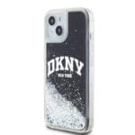DKNY Liquid Glitter Arch Logo Black Kryt iPhone 14