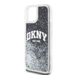 DKNY Liquid Glitter Arch Logo Black Kryt iPhone 14